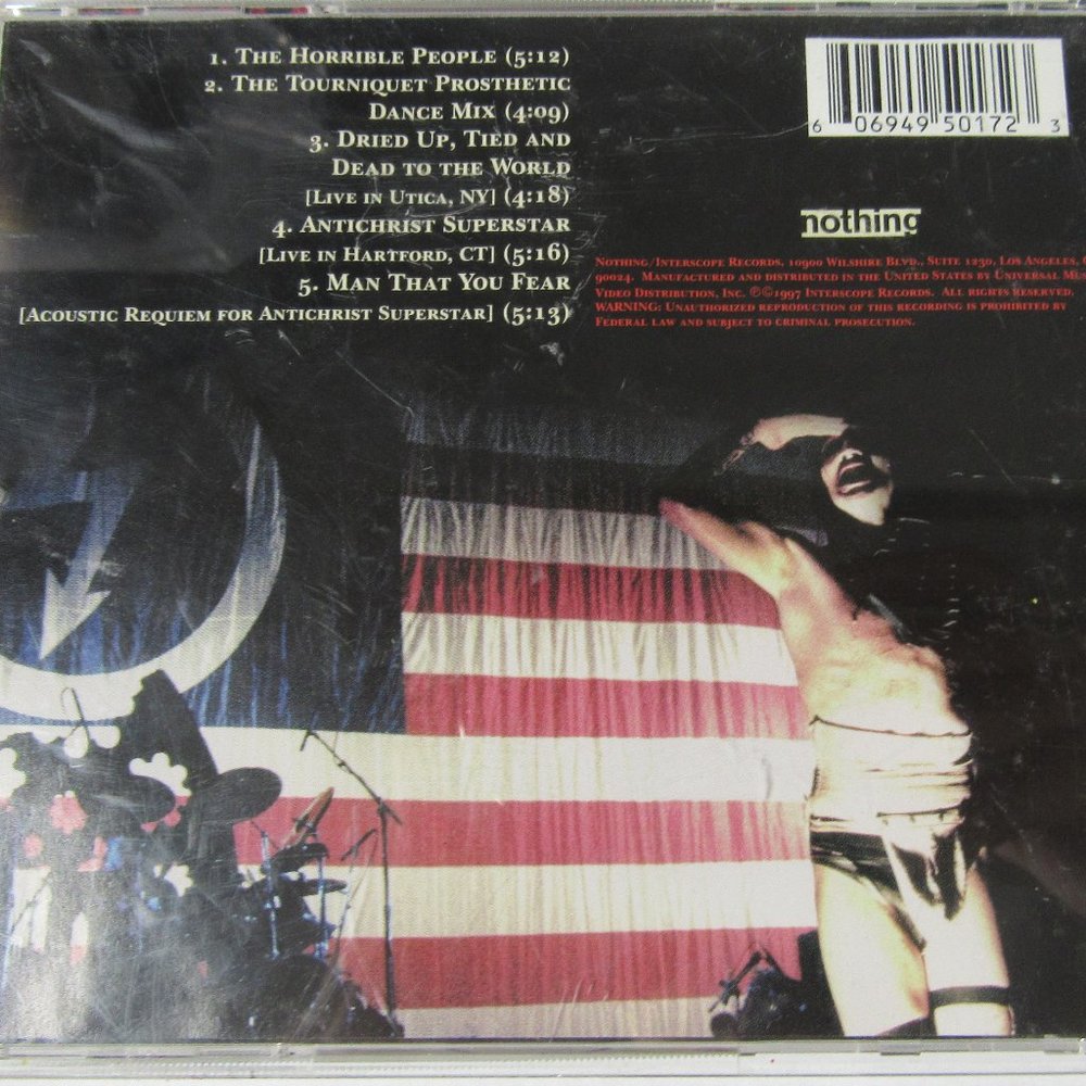 Marilyn Manson Remix & Repent Cd "The Horrible People'" 90s Rock Metal